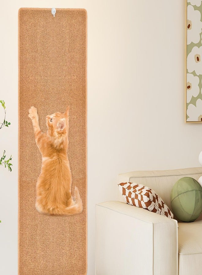 Rainmae 70.9"x 15.7" Thickened Extra Large Cat Wall Climbing Carpet With 10pcs Fixed Nails, Durable Cat Furniture, Scratcher, Scratching Post, Couch Sofa Protector - Image 1